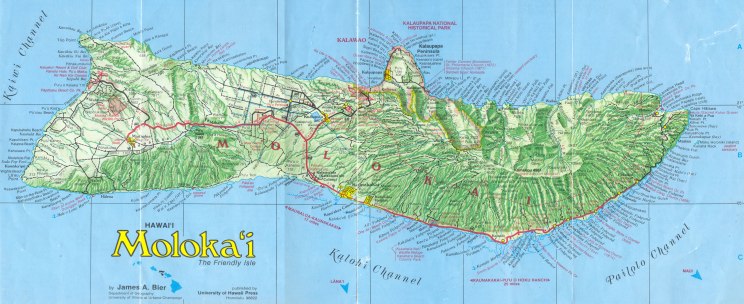 Moloka'i island is tiny